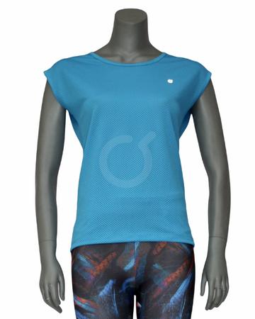 <p>Camiseta cuello redondo.&nbsp; Silueta amplia. Tela cuadriculada semitransparente.</p>

<p>&nbsp;</p>
