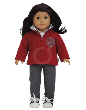 <p>Buzo vino + Polo blanca + Lycra tipo jean. 3 piezas. (No incluye accesorios)</p>
