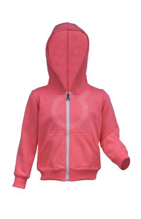 <p>Buzo con capucha y cierre visto. Bolsillos canguro. Fleece perchado.</p>
