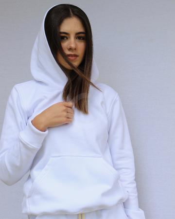 ZIRÓ uniforms & sportswear - HOODIE MUJER BLANCO - Chompas personalizadas